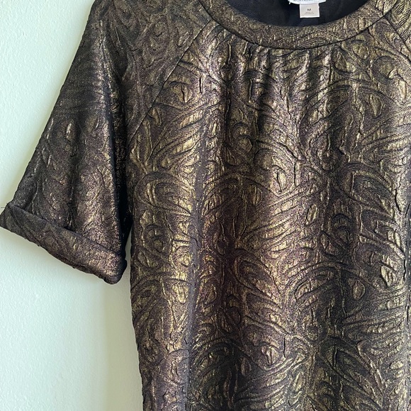 Worthington Metallic Gold - Cooper Textured Top - Picture 5 of 5